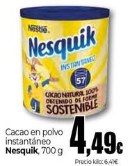 Oferta de Nestlé - Cacao En Polvo Instantáneo por 4,49€ en Unide Supermercados
