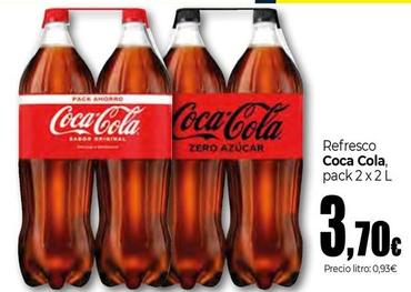 Oferta de Coca-cola - Refresco Coca Cola, Pack 2 X por 3,7€ en Unide Supermercados