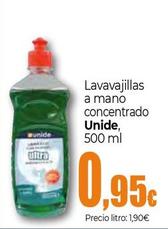 Oferta de Unide - Lavavajillas A Mano Concentrado por 0,95€ en Unide Supermercados