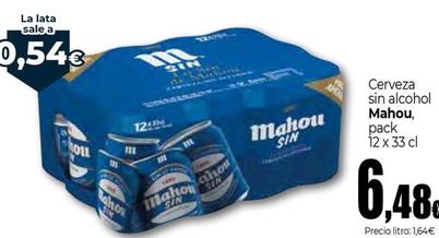 Oferta de Mahou - Cerveza Sin Alcohol por 6,48€ en Unide Supermercados