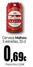 Oferta de Mahou - Cerveza 5 Estrellas por 0,69€ en Unide Supermercados