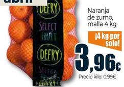 Oferta de Naranja De Zumo por 3,96€ en Unide Supermercados