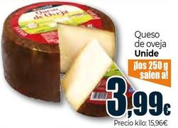 Oferta de Unide - Queso De Oveja por 3,99€ en Unide Supermercados