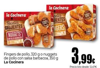 Oferta de La Cocinera - Fingers De Pollo, O Nuggets De Pollo Con Salsa Barbacoa por 3,99€ en Unide Market