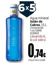 Oferta de Solán De Cabras - Agua Mineral por 0,74€ en Unide Market