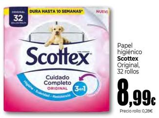 Oferta de Scottex - Papel Higiénico Original por 8,99€ en Unide Market