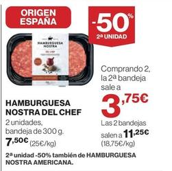 Oferta de Hamburguesas por 7,5€ en El Corte Inglés