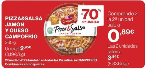 Oferta de Pizza por 2,95€ en El Corte Inglés