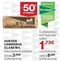 Oferta de Huevos por 3,46€ en El Corte Inglés