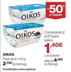 Oferta de Yogur por 2,79€ en El Corte Inglés