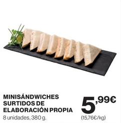 Oferta de Sandwiches por 5,99€ en El Corte Inglés