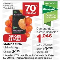 Oferta de Mandarinas por 3,45€ en Supercor