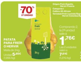 Oferta de Patatas por 5,85€ en Supercor