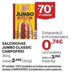 Oferta de Salchichas por 2,45€ en Supercor