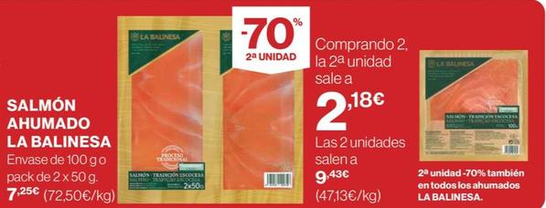 Oferta de Salmón ahumado por 7,25€ en Supercor