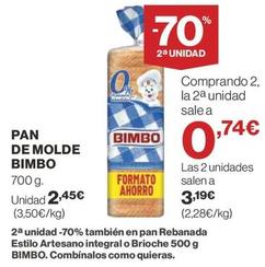 Oferta de Pan de molde por 2,45€ en Supercor