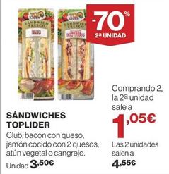 Oferta de Sandwiches por 3,5€ en Supercor