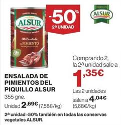 Oferta de Ensalada de pimiento asado por 2,69€ en Supercor