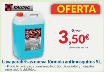 Oferta de Racing - Lavaparabrisas Nueva Fórmula Antimosquitos por 3,5€ en Aurgi
