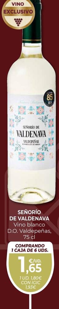 Oferta de Señorío De Valdenava - Vino Blanco D.o. Valdepeñas por 1,8€ en CashDiplo