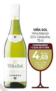 Oferta de Viña Sol - Vino Blanco D.o. Cataluña por 4,79€ en CashDiplo