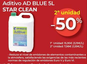 Oferta de  Star Clean - Aditivo Ad Blue 5l por 15,95€ en MotorTown