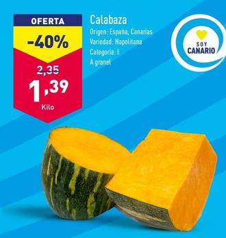 Oferta de Calabaza por 1,39€ en ALDI