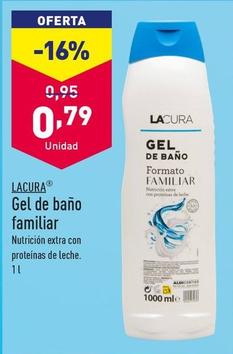 Oferta de Lacura - Gel De Baño Familiar por 0,79€ en ALDI