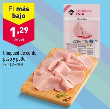 Oferta de Chopped De Cerdo por 1,29€ en ALDI