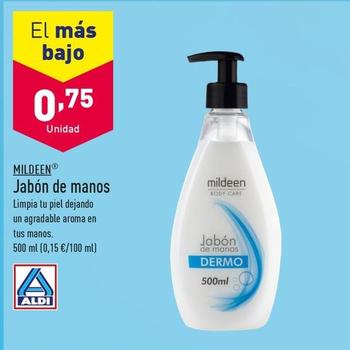 Oferta de Mildeen - Jabón De Manos por 0,75€ en ALDI