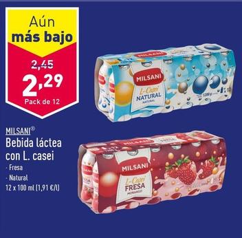 Oferta de Milsani - Bebida Láctea Con L. Casei por 2,29€ en ALDI