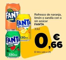 Oferta de Fanta - Refresco De Naranja por 0,66€ en Supeco