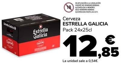 Oferta de Estrella Galicia - Cerveza por 12,85€ en Supeco