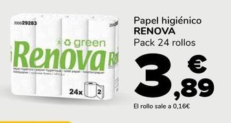 Oferta de Renova - Papel Higiénico por 3,89€ en Supeco