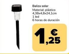 Oferta de Baliza Solar por 1,25€ en Supeco