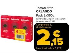 Oferta de Orlando - Tomate Frito por 0,93€ en Supeco
