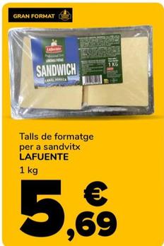 Oferta de Lafuente - Talls De Formatge Per A Sandvitx por 5,69€ en Supeco