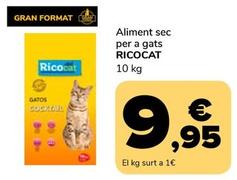 Oferta de Ricocat - Aliment Sec Per A Gats por 9,95€ en Supeco