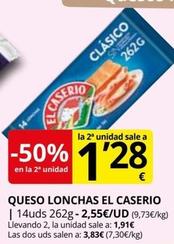 Oferta de El Caserío - Queso Lonchas por 1,91€ en Supermercados MAS