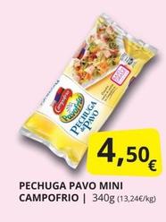 Oferta de Pechuga de pavo por 4,5€ en Supermercados MAS
