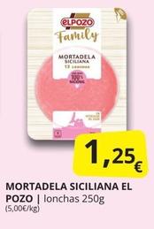 Oferta de Elpozo - Mortadela Siciliana por 1,25€ en Supermercados MAS