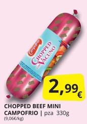Oferta de Campofrío - Chopped Beef Mini Campofrio por 2,99€ en Supermercados MAS