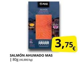 Oferta de Mas - Salmón Ahumado por 3,75€ en Supermercados MAS