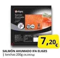Oferta de Ifa Eliges - Salmón Ahumado por 7,2€ en Supermercados MAS