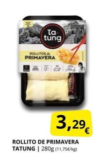 Oferta de Rollitos de primavera por 3,29€ en Supermercados MAS