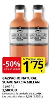 Oferta de Garcia Millan - Gazpacho Natural Suave por 2,63€ en Supermercados MAS