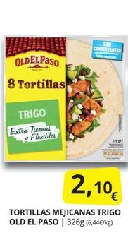 Oferta de Old El Paso - Tortillas Mejicanas Trigo por 2,1€ en Supermercados MAS