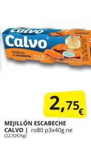 Oferta de Calvo - Mejillón Escabeche por 2,75€ en Supermercados MAS