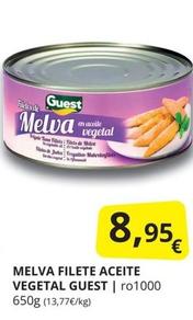Oferta de Guest - Melva Filete Aceite Vegetal por 8,95€ en Supermercados MAS