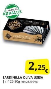 Oferta de Usisa - Sardinilla Oliva por 2,25€ en Supermercados MAS